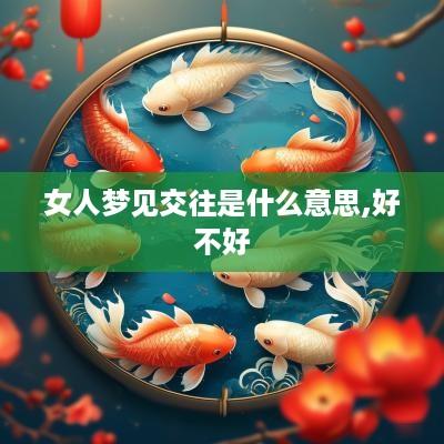 女人梦见交往是什么意思,好不好