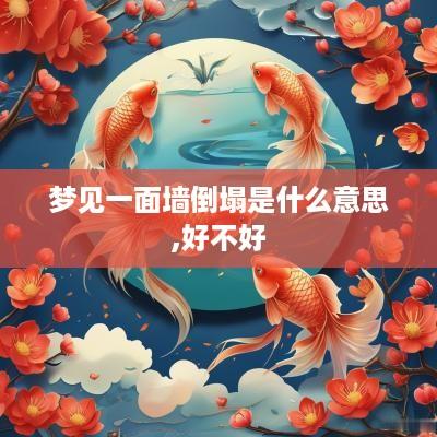 梦见一面墙倒塌是什么意思,好不好