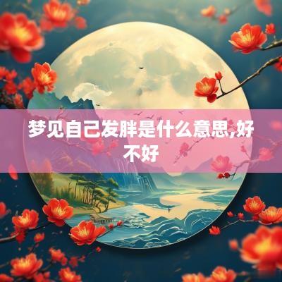 梦见自己发胖是什么意思,好不好