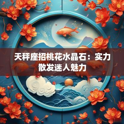 天秤座招桃花水晶石：实力散发迷人魅力