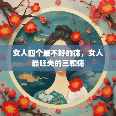 女人四个最不好的痣，女人最旺夫的三颗痣