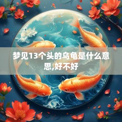 梦见13个头的乌龟是什么意思,好不好