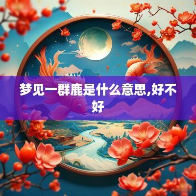 梦见一群鹿是什么意思,好不好