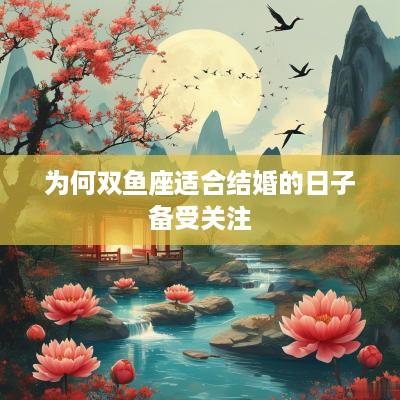 为何双鱼座适合结婚的日子备受关注