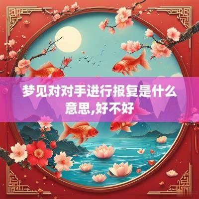 梦见对对手进行报复是什么意思,好不好