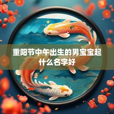 重阳节中午出生的男宝宝起什么名字好