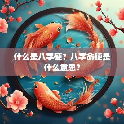 什么是八字硬？八字命硬是什么意思？