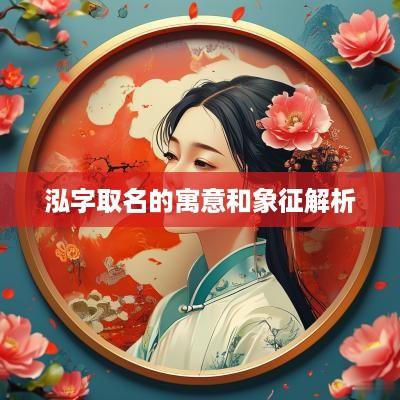 泓字取名的寓意和象征解析