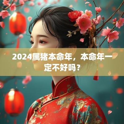 2025属猪本命年，本命年一定不好吗？
