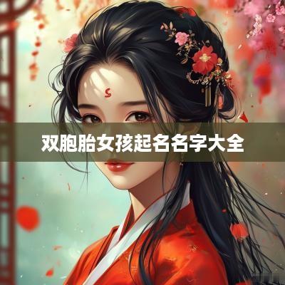 双胞胎女孩起名名字大全