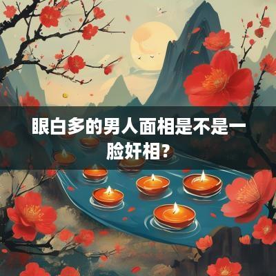 眼白多的男人面相是不是一脸奸相？