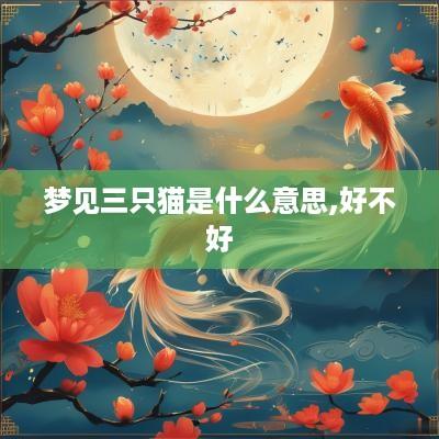 梦见三只猫是什么意思,好不好