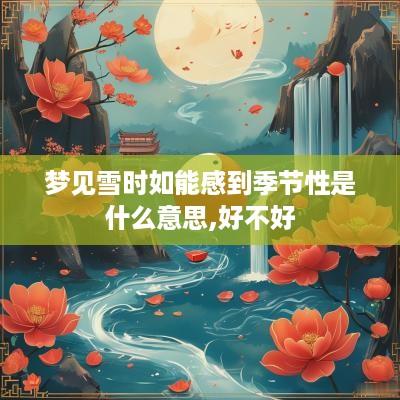 梦见雪时如能感到季节性是什么意思,好不好