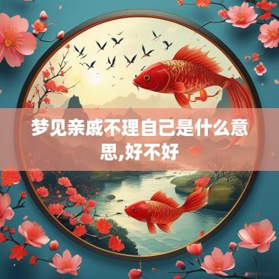梦见亲戚不理自己是什么意思,好不好