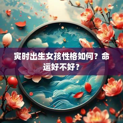 寅时出生女孩性格如何？命运好不好？