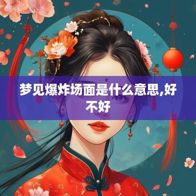 梦见爆炸场面是什么意思,好不好