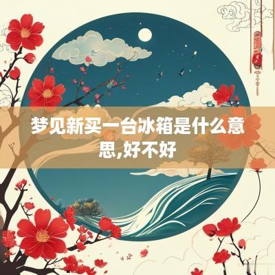 梦见新买一台冰箱是什么意思,好不好