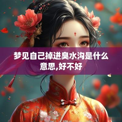梦见自己掉进臭水沟是什么意思,好不好