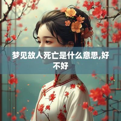 梦见故人死亡是什么意思,好不好