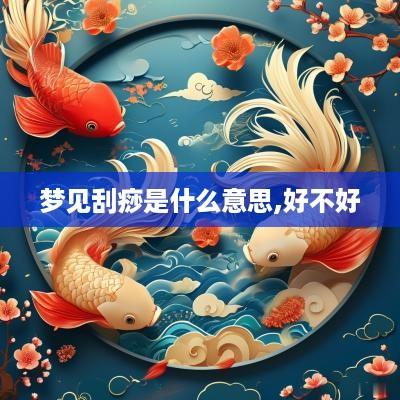 梦见刮痧是什么意思,好不好