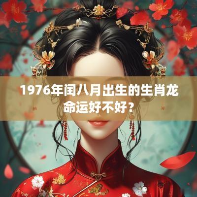 1976年闰八月出生的生肖龙命运好不好？