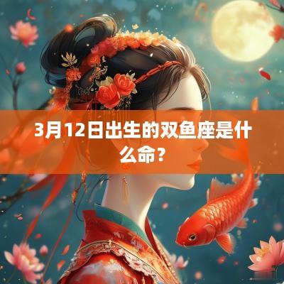 3月12日出生的双鱼座是什么命？