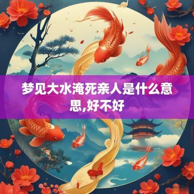 梦见大水淹死亲人是什么意思,好不好