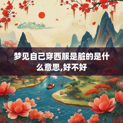 梦见自己穿西服是脏的是什么意思,好不好