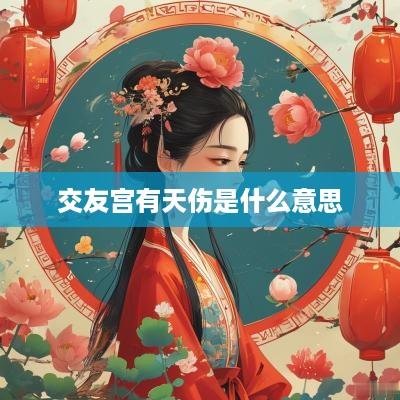 交友宫有天伤是什么意思