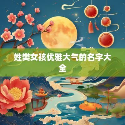 姓樊女孩优雅大气的名字大全