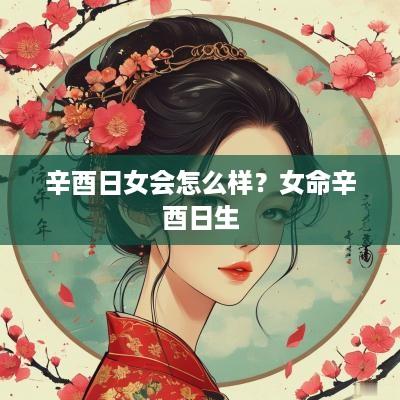 辛酉日女会怎么样？女命辛酉日生