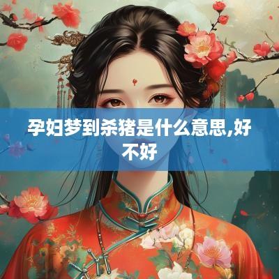 孕妇梦到杀猪是什么意思,好不好