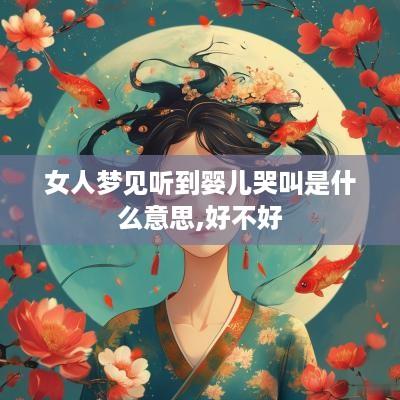 女人梦见听到婴儿哭叫是什么意思,好不好