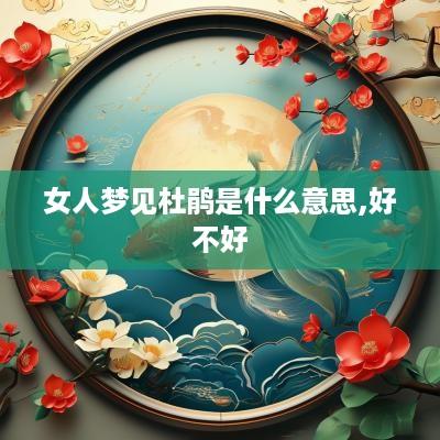 女人梦见杜鹃是什么意思,好不好