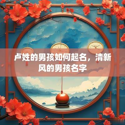 卢姓的男孩如何起名，清新风的男孩名字