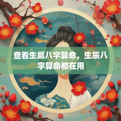 查看生晨八字算命，生辰八字算命都在用