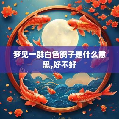 梦见一群白色鸽子是什么意思,好不好
