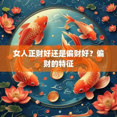 女人正财好还是偏财好？偏财的特征