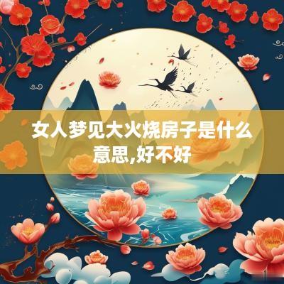 女人梦见大火烧房子是什么意思,好不好