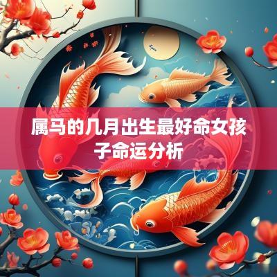 属马的几月出生最好命女孩子命运分析