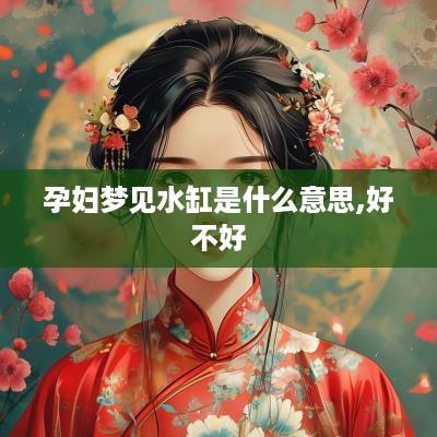 孕妇梦见水缸是什么意思,好不好