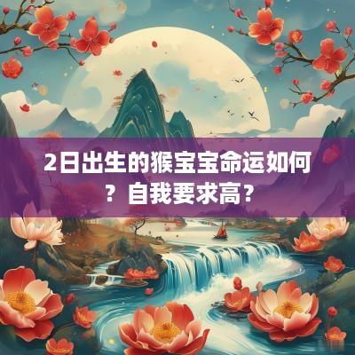 2日出生的猴宝宝命运如何？自我要求高？