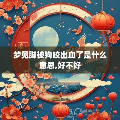 梦见脚被狗咬出血了是什么意思,好不好