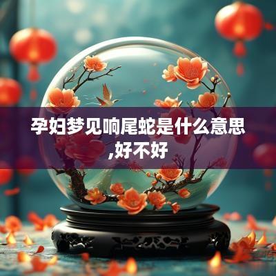 孕妇梦见响尾蛇是什么意思,好不好