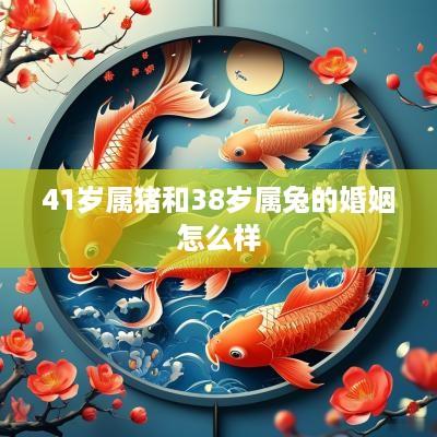 41岁属猪和38岁属兔的婚姻怎么样