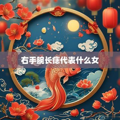 右手腕长痣代表什么女