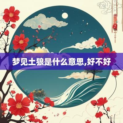 梦见土狼是什么意思,好不好