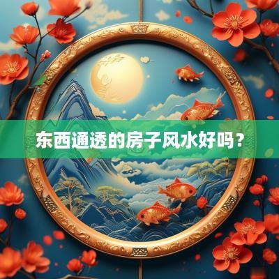 东西通透的房子风水好吗？
