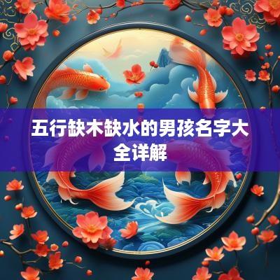 五行缺木缺水的男孩名字大全详解