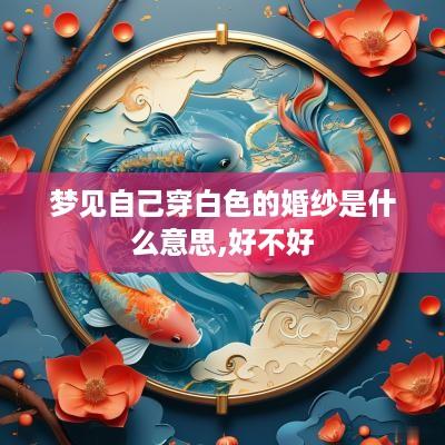 梦见自己穿白色的婚纱是什么意思,好不好